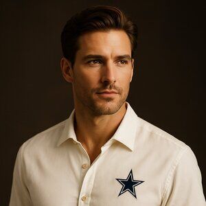 Tommy Bahama Coconut Point Dallas Cowboys Embroidered Button-Up Shirt